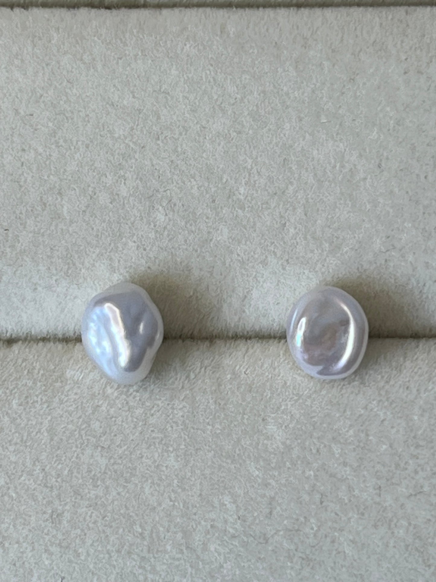 Natural freshwater Baroque earrings
