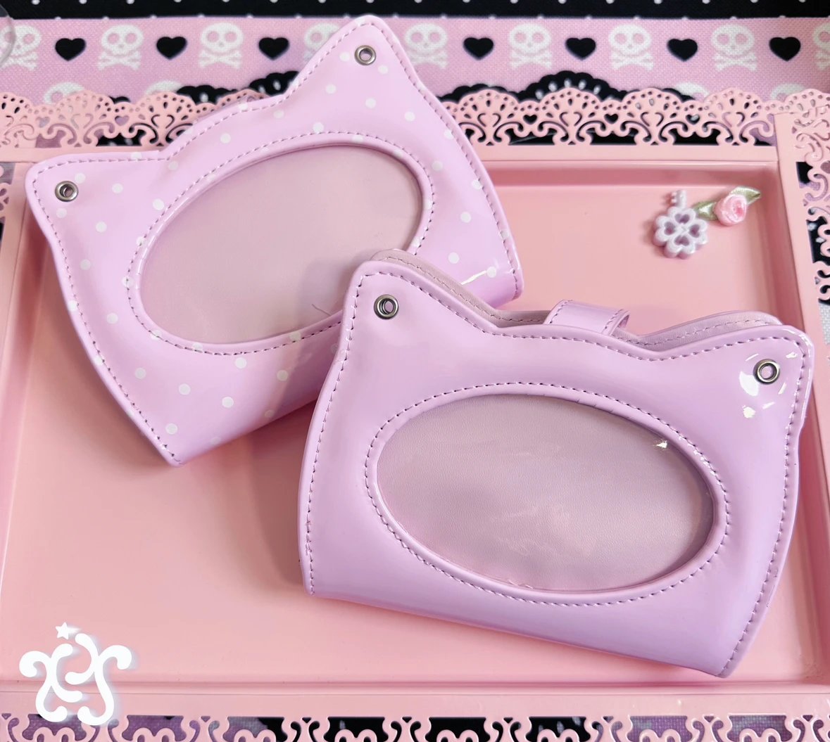 【pre-order link】 kissnokiss cat polka dot binder A7