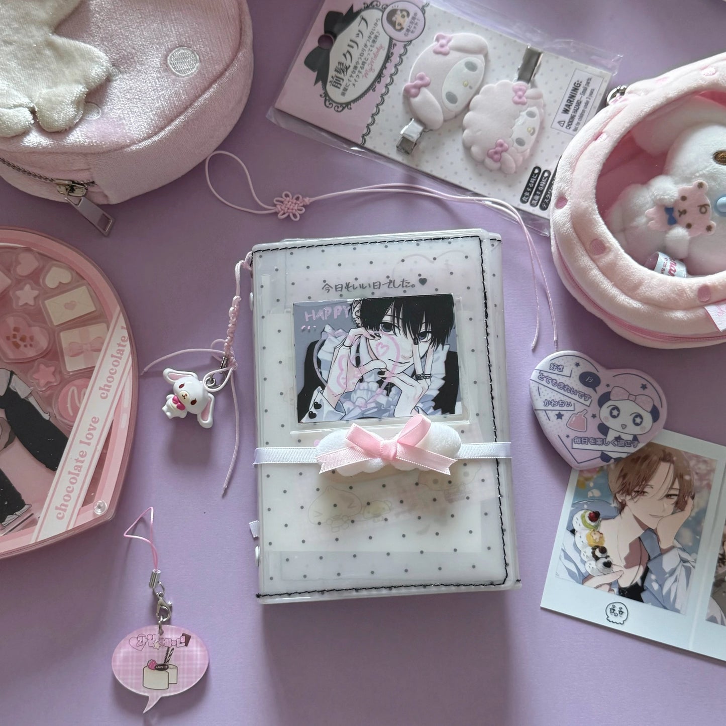 【pre-order link】A7 Black&White Polka Dot Binder